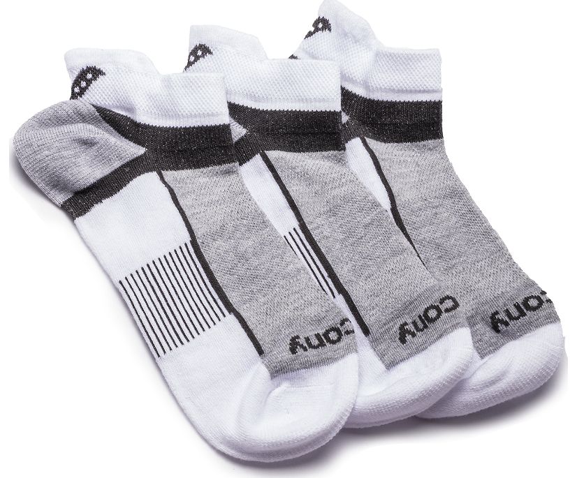 Women's Saucony Inferno Quarter 3-Pack Socks White | Singapore 319UZGT